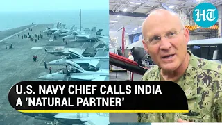 Watch: US Navy Chief welcomes Indian Navy aboard Nuclear Aircraft Carrier during Malabar exercise