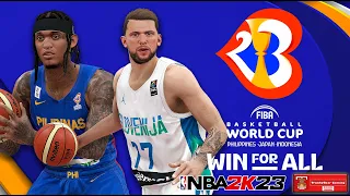 FIBA World Cup 2023 l 'JC Superstar' l Slovenia VS Gilas Pilipinas l NBA 2K23 PC Gameplay