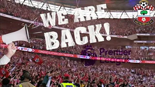 The moment Southampton were promoted to the Premier League❤️Crazy atmosphere at Wembley 🏟️🔥 2024