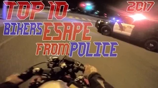 TOP 10 Cops VS Bikers ESCAPE Police Chase Motorcycles GETAWAY Running From Cops On Motorcycle Videos