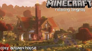 Cozy Autumn House - Minecraft Relaxing Longplay (No Commentary)