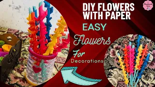 Easy paper flowers making at home | paper flower ideas | easy paper flowers | flowers