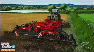 Disking a Field & Sowing Linseed w/ a NEW Tractor & Drill | #CourtFarm Ep.95 | Farming Simulator 22