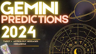 ✨GEMINI 2024 YEARLY FORECAST HOROSCOPE | WHAT TO EXPECT? ASTROLOGY & TAROT PREDICTIONS! ✨