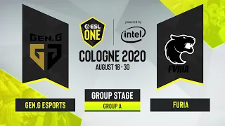 CS:GO - FURIA vs. Gen.G Esports [Inferno] Map 2 - ESL One Cologne 2020 - Group A - NA