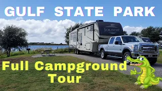 Gulf State Park Campground Complete Drive Through With Site Numbers