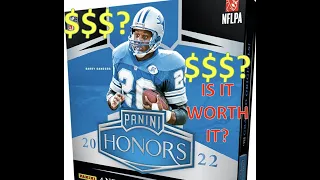 2022 Panini Honors Football - Is it worth it? Product Analysis, Case Break Simulation, & Review