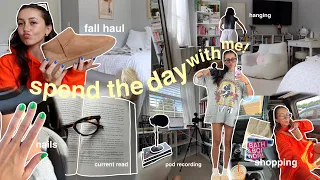 day in my life: cozy & productive day (shopping, hauls, work, new nails, + more)