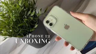 iPhone 12 (green) ASMR unboxing 🌿  + accessories, MagSafe Charger