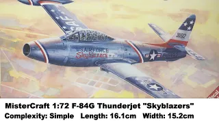 MisterCraft 1:72 F-84G Thunderjet "Skyblazers" Kit Review