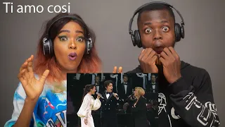 OUR FIRST TIME HEARING Dimash Kudaibergen, Lara Fabian & Aida Garifullina - Ti Amo Così REACTION!!!😱