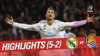 Highlights Real Madrid vs Real Sociedad (5-2)