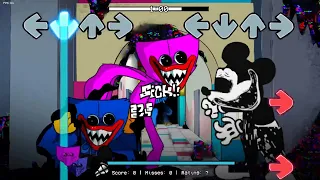 Huggy Wuggy & Kissy Missy Vs Mickey Mouse Glitch (Corrupted Mod Character) // FNF New Mod x Playtime