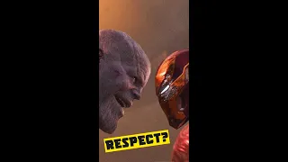 Why Thanos Respects Iron Man #shorts