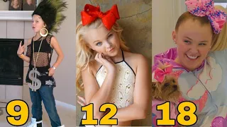 Jojo siwa's transformation || from 0  to 18 years