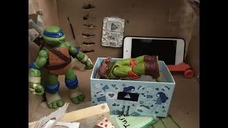 TMNT STOP-MOTION Upgrading My Business Cards! #shorts