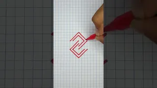 Simple 3D Drawing Illusion on Graph Paper