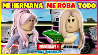 MI HERMANA ME ROBA TODO😱Roblox Brookhaven rp Mini Pelicula (Historias en español con Voces)