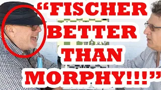 Bobby Fischer Fan vs Paul Morphy Fan Will Blow Your Mind! The Great Carlini vs Morphy Bob