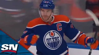 Oilers' Connor McDavid Dekes Around Logan Thompson To Tuck In Breakaway Goal