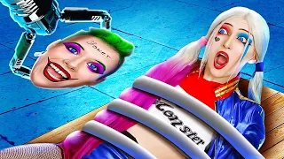 Transformación extrema de Harley Quinn | TRUCOS y DISPOSITIVOS para convertirte en Joker por Ha Hack