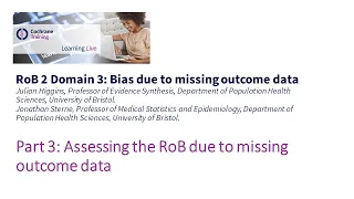 Part 3: Assessing the RoB due to missing outcome data