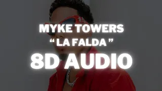 Myke Towers - LA FALDA || (8D AUDIO) 360° Usar Auriculares | Suscribirse
