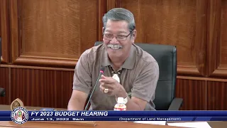 FY 2023 Budget Hearing - Senator Joe S. San Agustin - June 13, 2022 9am