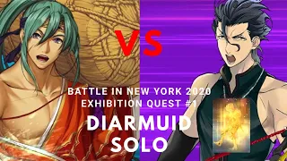 [FGO] Battle in New York 2020 - Challenge/Exhibition Quest - Rice Balls Chain-Store 1- Diarmuid Solo