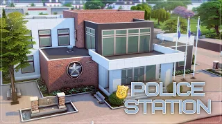 Полицейский Участок👮🏻‍♀️🚓│Строительство│Police Station │SpeedBuild│NO CC [The Sims 4]