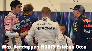 Max Verstappen FIGHTS Esteban Ocon after F1 Brazilian GP 2018!