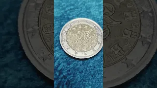 Defect  2 Euro Coin Portugal- Please Subscribe and like