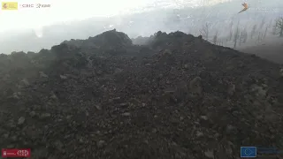 14/12/2021 Canales vacíos en la cara norte. Erupción La Palma IGME