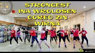 Strongest - Ina World || zumba || coreo zin wyrna #strongest