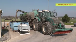 Épandage sans tonne de digestat liquide sur céréale en sortie d'hiver