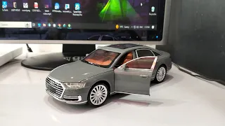 Audi A8 1/24 Scale Diecast Model unboxing #audi #cars #diecast