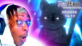 THIS ANIME HAS OFFICIALLY BROKEN MY BRAIN  *First Time REACTING To Re:ZERO Episode 16-17*