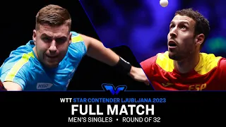 FULL MATCH | Alvaro ROBLES vs Darko JORGIC | MS R32 | #WTTLjubljana 2023