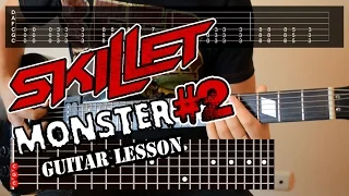 Skillet - Monster (Best Guitar Lesson #2 + Lyrics)