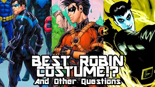 Best Robin Costume? Young Justice Season 3? And other questions!!