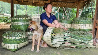 Handmade Bamboo Basket Weaving Process - Take Care Chickens, Birds, Pigs, Duck - Live With Nature