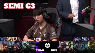 BLG vs GEN - Game 3 | Semi Final LoL MSI 2024 Main Stage | Bilibili Gaming vs Gen.G G3 full game