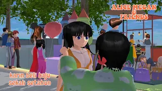 ALICE MEGAN & FRIENDS [KARIN DIBELIIN BAJU BARU] || SAKURA SCHOOL SIMULATOR