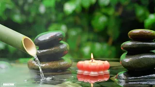 Calming Sleep Music and Sound of Water, Insomnia Healing, Relaxing Music, Bamboo Water Fountain