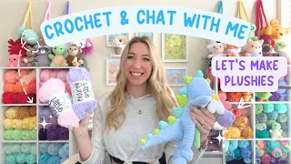 Crochet & Chat / Trying Fuzzy Yarn, Crocheting Flowers & Plushies