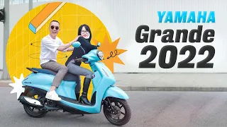 Cùng Cô tổng đài review Yamaha Grande 2022: xe máy định vị, thông báo cuộc gọi tin nhắn xịn sò😟