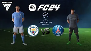 FC 24 PC | MANCHESTER CITY VS PARIS SAINT GERMAIN | FULL FINAL UCL GAMEPLAY