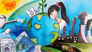 Climate change poster making.Climate change drawing.world environment day drawing competition.