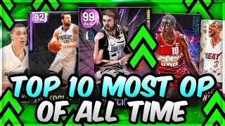 TOP 10 MOST OVERPOWERED PLAYERS IN MyTEAM HISTORY!! (NBA 2K13 - NBA 2K22 MyTEAM)