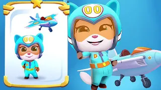 Talking Tom Sky Run Pilot Angela new outfit Gameplay Android ios